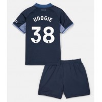 Tottenham Hotspur Destiny Udogie #38 Auswärts Trikotsatz Kinder 2023-24 Kurzarm (+ Kurze Hosen)